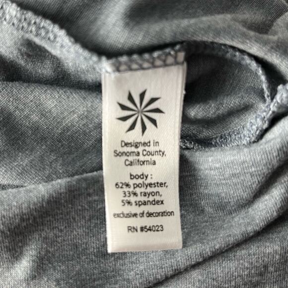 New Athleta Women's Topanga Tee Grey Shirt Dress - Picture 10 of 11